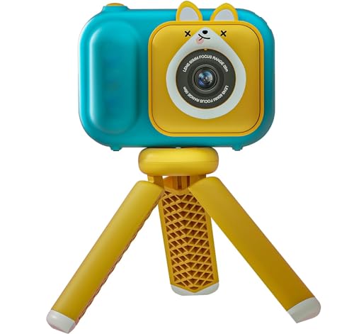 Kinderkamera für Kinder im Alter von 4–12 Jahren, 48 MP 1080P Digitalkamera mit 6,1 cm IPS-Bildschirm, Fotoaufnahme, Filter, Timer, kontinuierliche Aufnahme, Spiele, MP3-Player, eingebauter 64G SD von Cuifati