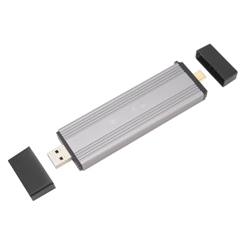 M.2 NVMeSSD-Gehäuse, USB 3.2 Gen2 Typ C 10 Gbit/s, Unterstützt 2 TB Speicher, Adapter aus Aluminiumlegierung, Werkzeuglos, UASP-kompatibel von Cuifati
