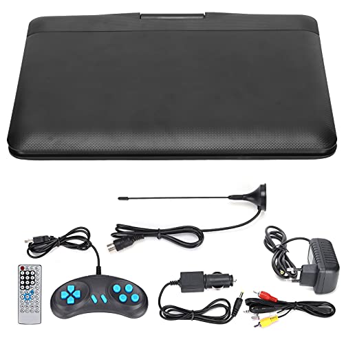 Cuifati Mobiler DVD-Player, Unterstützungsspielfunktion, Intelligente Abschaltspeicherfunktion, Geeignet für ältere Menschen, Kinder, Mittleres Alter, Junge Leute.(Schwarz) von Cuifati
