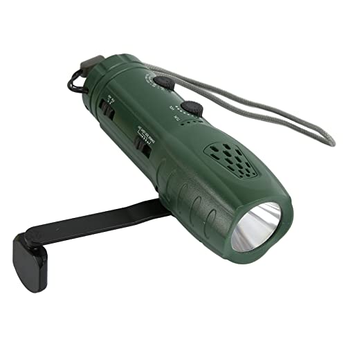 NOAA Notfall -Taschenlampe mit Wetterradio, AM FM Wetteralarm Solar Handkurbel Überlebensradios, 1200 MAh Kleines LED -Radio für Camping -Wandern, Leselampe, SOS Alarm (dunkelgrün) von Cuifati