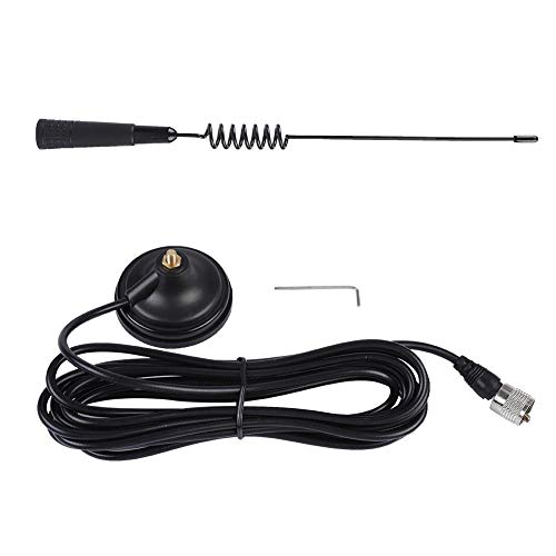 Radio Magnetic Antenna, 26H CB Radio Magnetic Antenna Koaxial 4M Verlängerungskabel, Dualband Mobile Antenne Tragbare Innen-/Außenantenne Für CB-27 Car Walkie Talkie von Cuifati