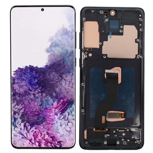 S20 Plus 6,7 Zoll LCD Display Digitalis Ierer, Multi Touchscreen, 3200x 1440px Auflösung, Finger Abdrucks Ensor, Ersatzteile, für SM G986B EU (Black) von Cuifati