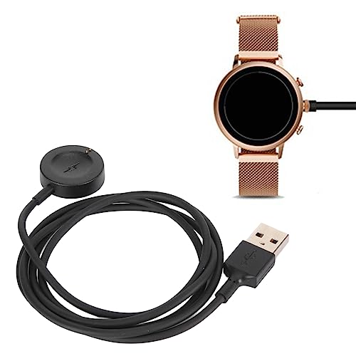 Smartwatch-Ladekabel für Fossil Gen 6 Gen 5 Gen 4 Sport für Gen 6 Gen 5E Gen 5 Gen 4, Magnetische Schnellladestation für Uhren, Kabelloses Smart Watch-Ladegerät (Schwarz) von Cuifati