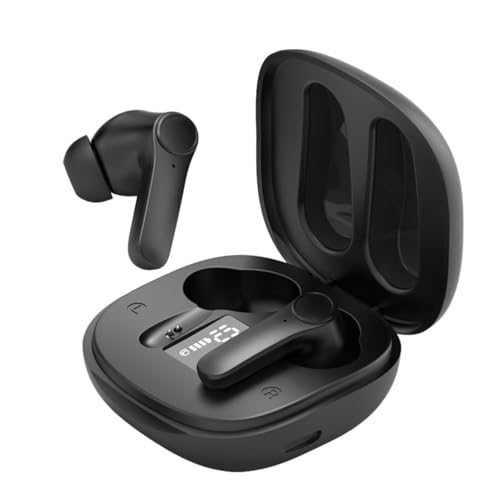 TWS B11 Sprachübersetzer-Ohrhörer, BT5.0 TWS-Übersetzer-Headset mit Geräuschunterdrückung und Digitalanzeige, Unterstützt 74 Sprachen und 70 Akzente, Intelligentes (Black) von Cuifati