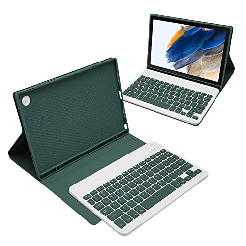 Tablet-Hülle mit Tastatur für Galaxy Tab A8, 10,5 Zoll, Magnetische, Abnehmbare Bluetooth-Tastatur, Tablet-Hülle mit Stiftschlitz, Verstellbarer Winkel, TPU-Tablet-Tastaturhülle,(Ohne Touchpad) von Cuifati