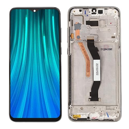 Telefonbildschirm-Ersatz für Xiaomi Redmi Note 8 Pro M1906G7I M1906G7G, 6,53-Zoll-LCD-Digitizer-Touch-Display-Baugruppe mit Rahmen, 3D-empfindlicher (Elektrisches Grau) von Cuifati