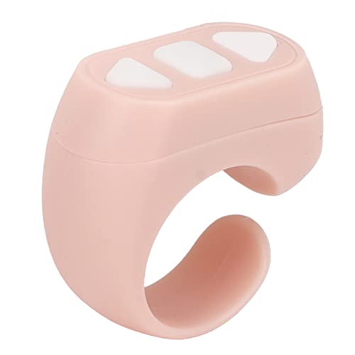Bluetooth Remote Control App Page Turner, Finger Scrolling Ring Clicker Tablet Handy Kamera Shutter Selfie Remote für IOS für Android für Harmony OS (Rosa) von Cuifati
