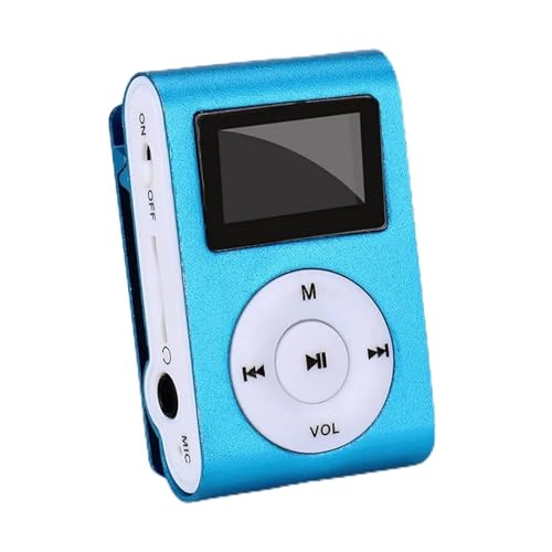 Tragbarer MP3-Player mit Clip, Digital-HiFi-Musikplayer mit Verlustfreiem Sound und Metallgehäuse, Tragbarer Kleiner Walkman-Audioplayer für Studenten Beim Sportlaufen von Cuifati
