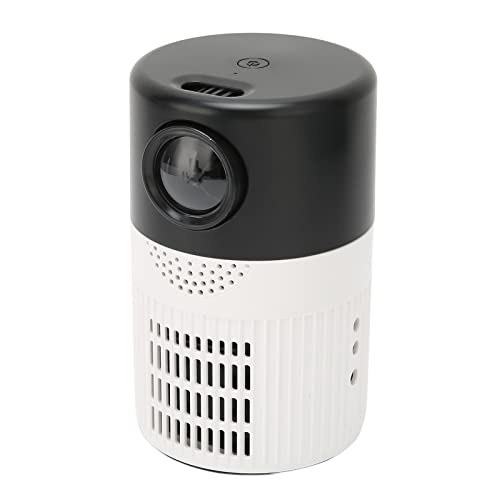 Tragbarer Projektor, LED-Filmprojektor HD 1080P-Display Unterstütztes Heimkino mit Dual-Fan-Kühlung, Kompatibel mit TV-Stick, HDMI, VGA, TF, AV, USB(EUB) von Cuifati