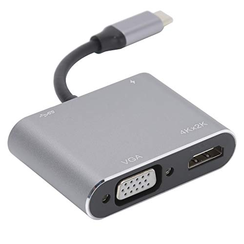 Typ C Hub USB-C 3.0 zu HDMI + VGA Aluminiumlegierung 4.5W Netzteil von Cuifati