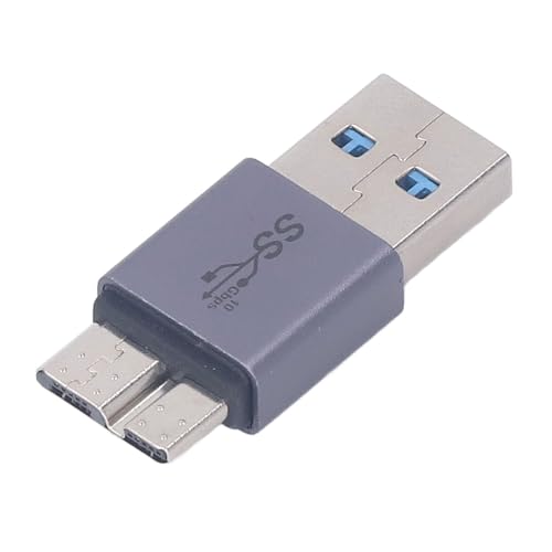 USB 3.0-Buchse auf Micro-B-Stecker-Adapter, Schnelle Datenübertragung, Kabel für Datenübertragung und Aufladen, Plug-and-Play, für Computer, Laptops, Externe Festplatten (2 Stück) von Cuifati