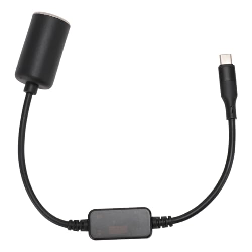 USB-C-auf-Zigarettenanzünder-Adapter, 5 V auf 12 V Typ-C-Stecker auf Zigarettenanzünder-Buchse-Adapter, Kfz-Geräte, Netzteil, Ladestecker, Konverter für Dashcam, GPS, von Cuifati