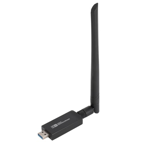 USB-WLAN-Adapter für PC, 2,4 GHz 5 GHz Dualband-Wireless-USB-Netzwerkadapter, AC1200 Mbit/s USB 3.0-WLAN-Dongle 5DBI High Gain-Antenne, Unterstützt Win, XP, Vista, OS X von Cuifati