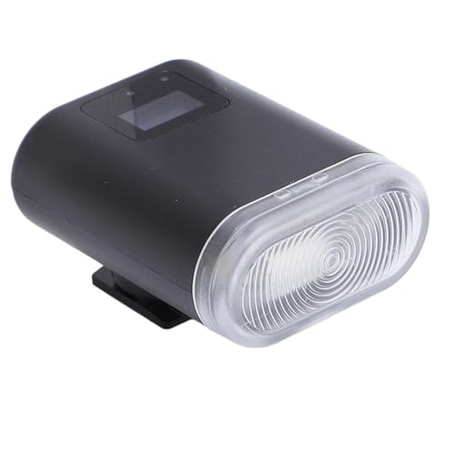 Universal Camera Flash, Hot Shoe Mount Camera Flash 5600K 8 Level Helligkeit, Tragbarer Digitalkamera Flash Typ C Wiederaufladbar, für GR3 für ZV1 (Black) von Cuifati