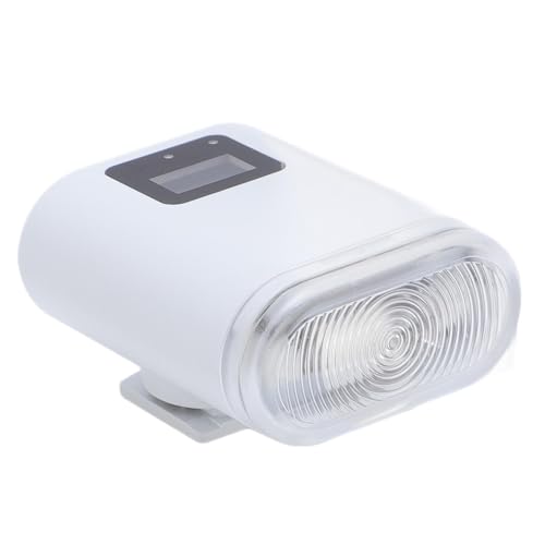 Universal Camera Flash, Hot Shoe Mount Camera Flash 5600K 8 Level Helligkeit, Tragbarer Digitalkamera Flash Typ C Wiederaufladbar, für GR3 für ZV1 (White) von Cuifati