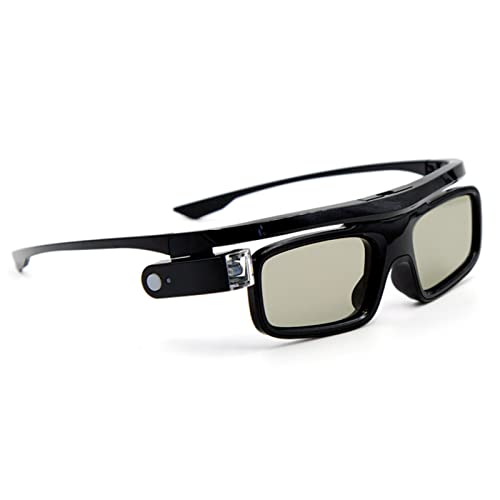 Universelle 3D-Brille, Wiederaufladbare 144-Hz-DLP-LinK-3D-Aktiv-Shutter-Brille, LCD-Linse, 3D-Brille für 3D-DLP-Orojektoren, USB-Aufladung, 45-mAh-Lithiumbatterie, 40 Stunden Ununterbrochene(GL1800) von Cuifati