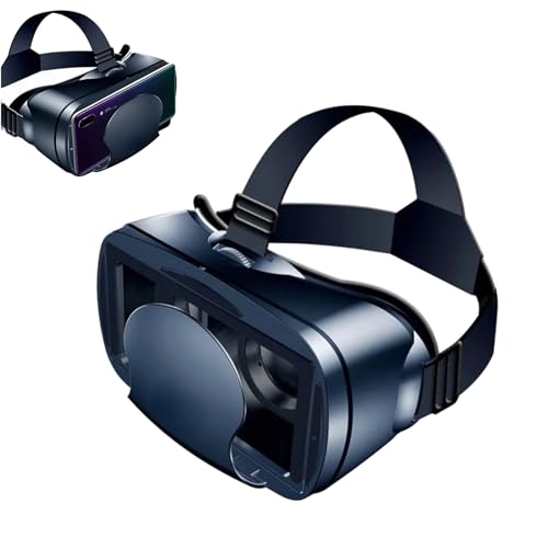 VRG Pro 3D VR-Headset, Universelles VR-3D-Brillen-Headset für Telefon, Abnehmbare Augenklappe, Kurzsichtige Unterstützung, Universelle Virtual-Reality-Brille für TV, Filme, von Cuifati