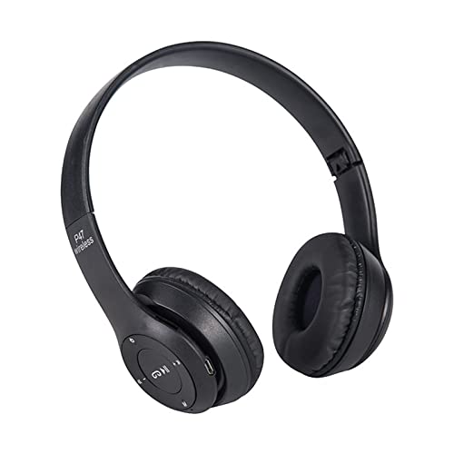 Cuifati Zusammenklappbarer Kabelloser Kopfhörer, Stereo-Over-Ear-Kopfhörer für Gaming, Stabile Verbindung, Angenehm zu Tragen, Leicht zu Tragen, Einfach und Elegant von Cuifati