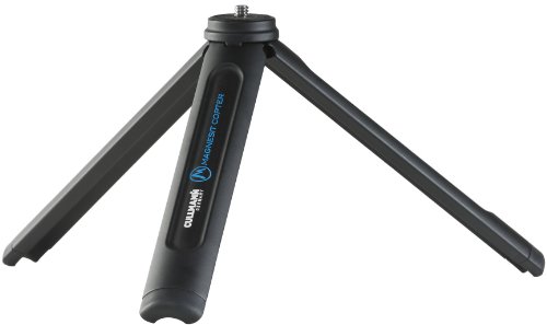 CULLMANN - 50080 - Magnesit Copter Tisch-/Multistativ mit 1/4" Gewinde - 180g leicht - Tragfähigkeit max. 4kg - Auszugshöhe 10cm, Schwarz ohne Kopf von Cullmann