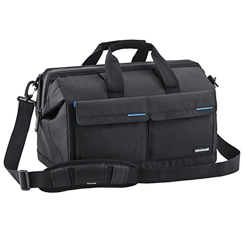 CULLMANN - 98368 - AMSTERDAM Maxima 235 Kameratasche für mittleres DSLR-Equipment mit großer Taschenöffnung, schwarz - Innenmaße: 220 x 150 x 140 mm - 700g leicht von Cullmann