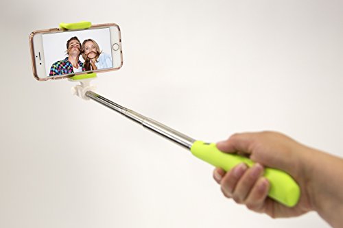 Cullmann 50132 SMARTselfie Free wertiger Bluetooth Selfistick mit Zoom-Funktion 76 cm Grün von Cullmann