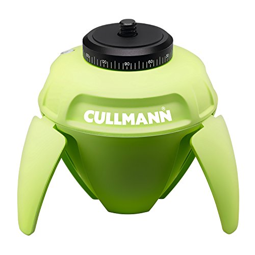 Cullmann 50221 SMARTpano 360 elektronischer Panoramakopf mit IR-Fernbedienung für Kamera/Smartphone grün von Cullmann