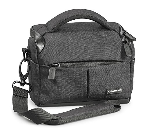 CULLMANN - 90280 - MALAGA Vario 200 Kameratasche für mittleres CSC-, DSLR-Equipment oder Camcorder, schwarz - Innenmaße: 140x90x75mm - wasserabweisend durch 450D Rip-Stop Polyester PU-Beschichtung von Cullmann