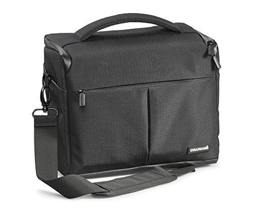 CULLMANN - 90400 - Malaga Maxima 200 - Kameratasche mit großer Taschenöffnung - Schwarz - Innenmaße: 230x180x130mm - Passend für: eine mittlere DSLR-Ausrüstung - Material: 450D Rip-Stop Polyester von Cullmann