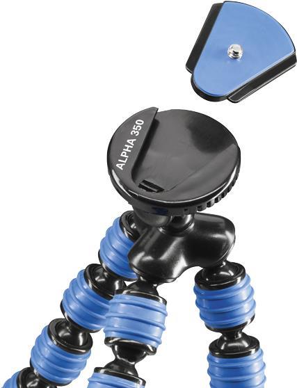 Cullmann Alpha 350 mobile Stativ Handy 3 Bein(e) Schwarz - Blau (50024) von Cullmann