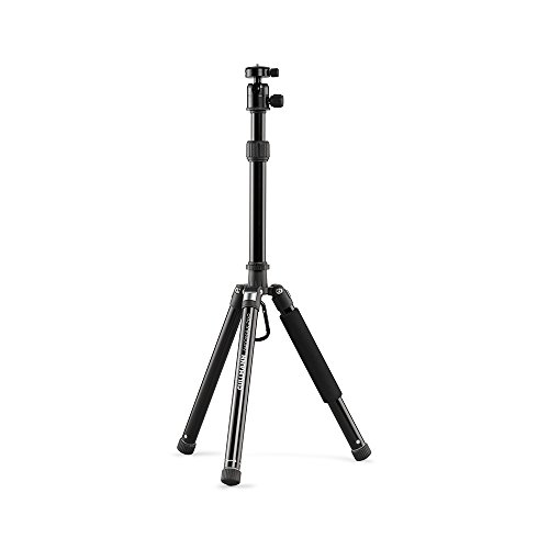Cullmann Neomax Reisestativ mit geringem Packmaß (28,5 cm), leicht, schwarz, 52526, Höhe: 128 cm von Cullmann
