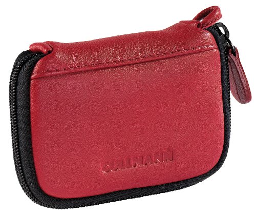 Cullmann Shell Cover Compact 100 Leder rot- Soft-Shell Aufbewahrung für Kompakt-Kameras, Handys und MP3-Player. von Cullmann