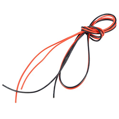 Culnflun 18AWG Flexibles Silikonkabel, verzinnter Kupferdraht, hochtemperaturbeständig, weich und langlebig, für RC-Modellbau, DIY-Projekte, Rot und Schwarz, je 1 Meter Culnflun 18AWG Flexibles Silikonkabel, verzinnter Kupferdraht, hochtemperaturbeständig, weich und langlebig, für RC-Modellbau, DIY-Projekte, Rot und Schwarz, je 1 Meter von Culnflun