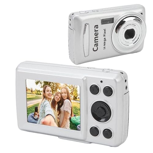Culnflun Digitalkamera, 1080P Fotokamera 16MP Kamera Fotoapparat Tragbare Kompaktkamera, mit 2,4" LCD Bildschirm, 16X Digitalzoom, für Kinder Teenager Student Anfänger (weiß) von Culnflun