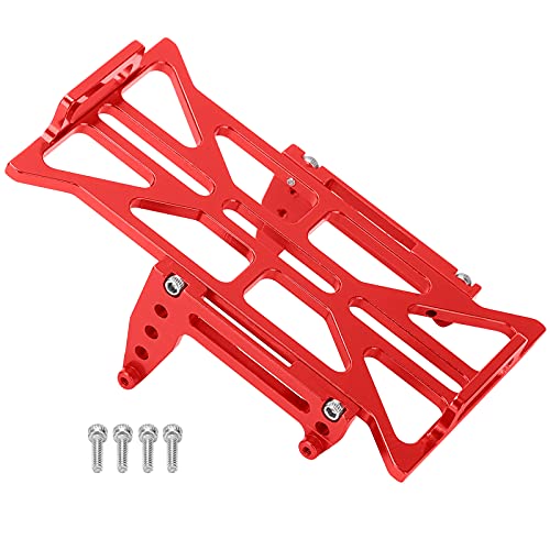 Culnflun RC Aluminiumlegierung Batterie -Board -Stoßfänger Ersatz für axiales SCX24 90081 C10 1/24 RC -Auto (Rot) von Culnflun