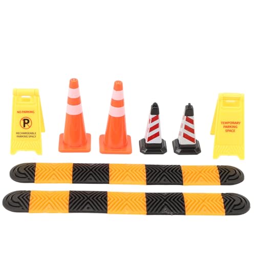 Culnflun RC Car Road Cone Climbing Car Stimmungsstücke Speed ​​Bumps Eiskegel Warnschilder Modellauto -Szenenzubehör für SCX24 Spiel von Culnflun