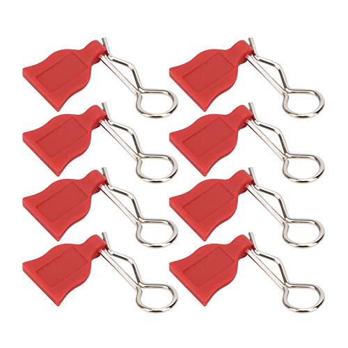 Culnflun RC Clip Pin, 1/10 Modell Auto Universal Fixed Fernbedienungssteuerauto -Schale Schnalle Silikonpolster RC Accessoire (red) von Culnflun