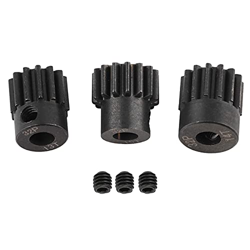Culnflun RC Motor Pinion Gears Combo Set for 1/8 RC Cars Motor with 5mm Shaft Black 13T 14T 15T 16T 17T 18T 19T 20T 21T (13T 14T 15T) von Culnflun