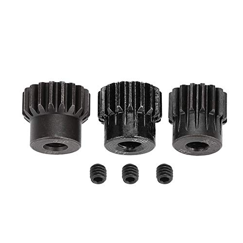 Culnflun RC Motor Pinion Gears Combo Set for 1/8 RC Cars Motor with 5mm Shaft Black 13T 14T 15T 16T 17T 18T 19T 20T 21T (16T 17T 18T) von Culnflun