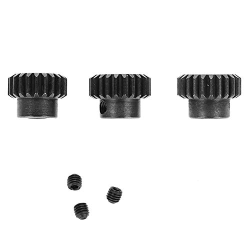Culnflun RC-Motorritzel, Chromstahl, rostfrei, Stellschraube, Kombination für 1/10 RC-Autos, Motor mit 3,175 mm Welle, schwarz, 48DP 13T 14T 15T 16T 17T 18T 19T 20T 21T 22T 23T (21T 22T 23T) von Culnflun