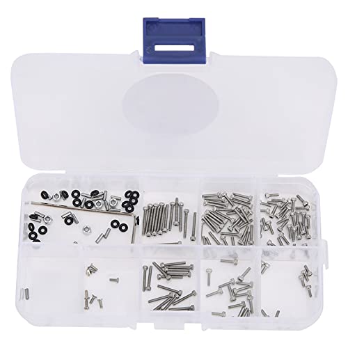 Culnflun -Schraubenmuttern Kit, 176pcs/Set Edelstahl -Schraubenmuttern Kit -Schraubenkasten Set für axiale SCX24 90081 1/24 RC -Auto Culnflun -Schraubenmuttern Kit, 176pcs/Set Edelstahl -Schraubenmuttern Kit -Schraubenkasten Set für axiale SCX24 90081 1/24 RC -Auto von Culnflun