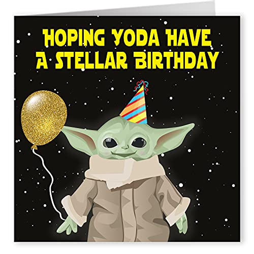 Cult Kitty - Have A Stellar - Lustige Geburtstagskarte für Ihn - Geburtstagskarte für Sie - Star Wars Geburtstagskarte - Vater Geburtstagskarte - Karten für Ehemann von Cult Kitty