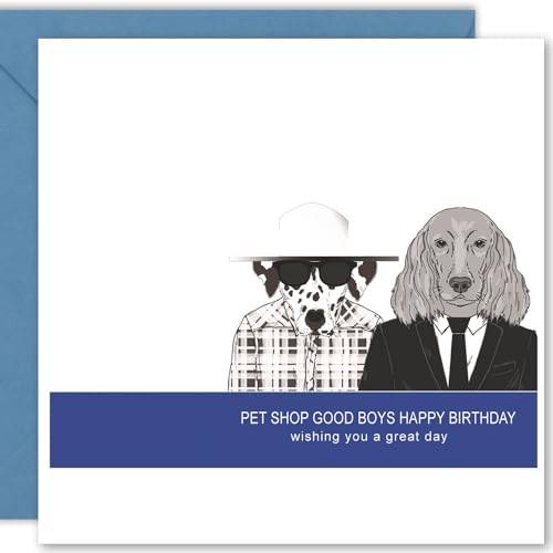 Cult Kitty – Pet Shop Good Boys,Hund Geburtstagskarte, Hundebesitzer Karte, Lustige Hunde Geburtstagskarte, Hundeliebhaber-Karte, Hundegeburtstag, Hundeliebhaber Geburtstagskarte von Cult Kitty