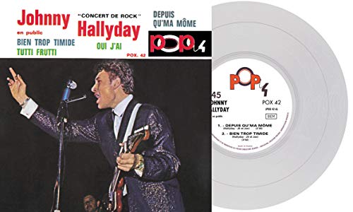 Pop 4 - Johnny Hallyday - "Concert De Rock" en public - EP N°13 Vinyle Blanc von Culture Factory (H'Art)