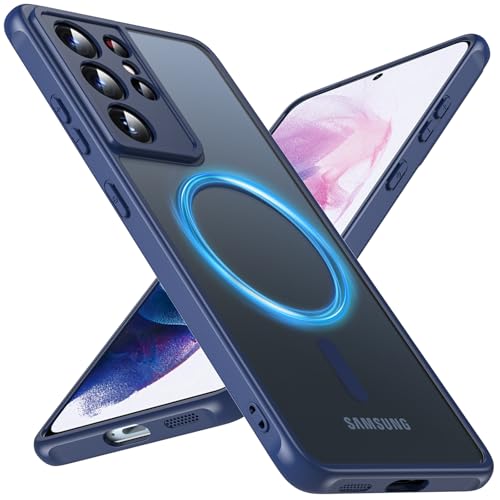 Cum2giff Magnetische Schutzhülle für Samsung Galaxy S21 Ultra, kompatibel mit Magsafe, stoßfest, Fallschutz in Militärqualität, durchscheinend, matt, schlank, robust, stoßfest, für S21 Ultra 17,3 cm Cum2giff Magnetische Schutzhülle für Samsung Galaxy S21 Ultra, kompatibel mit Magsafe, stoßfest, Fallschutz in Militärqualität, durchscheinend, matt, schlank, robust, stoßfest, für S21 Ultra 17,3 cm von Cum2giff