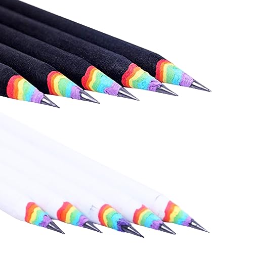 Cunlvyyds Regenbogenpapierstift 5pcs 2b umweltfreundlich untätiger antiallergischer Schulstifte Briefpapier für Kinder Schüler Schreiben, Schwarz, Bleistifte für Kinder Cunlvyyds Regenbogenpapierstift 5pcs 2b umweltfreundlich untätiger antiallergischer Schulstifte Briefpapier für Kinder Schüler Schreiben, Schwarz, Bleistifte für Kinder von Cunlvyyds