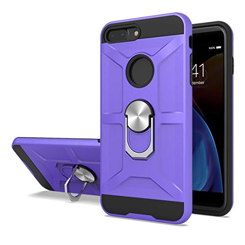 Cuoqing Hülle für iPhone 7 Plus, iPhone 8 Plus Hülle, iPhone 7 Plus Hülle Silikon Handyhülle Schutzhülle Bumper Schutz vor Stoßfest Kratzfest Hull Hülle für iPhone 8 Plus/iPhone 7 Plus,Purple von Cuoqing