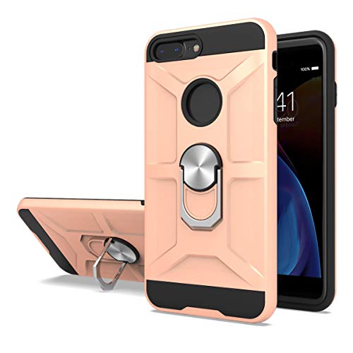 Cuoqing Hülle für iPhone 7 Plus, iPhone 8 Plus Hülle, iPhone 7 Plus Hülle Silikon Handyhülle Schutzhülle Handyhülle Schutz vor Stoßfest Hull Hülle für iPhone 8 Plus/iPhone 7 Plus,Rose Gold von Cuoqing