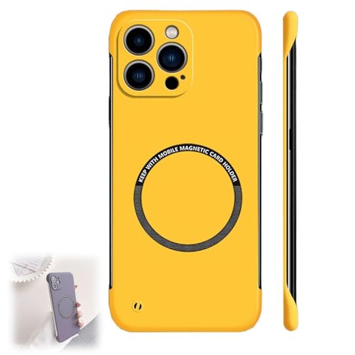 CupitiDU Ultradünne, rahmenlose Polycarbonat-Schutzhülle für iPhone, minimalistisch, schlanke Passform, aber schützende, stoßfeste Schutzhülle für iPhone 16/15/14/13/12/11 Promax (Gelb, für iPhone XR) CupitiDU Ultradünne, rahmenlose Polycarbonat-Schutzhülle für iPhone, minimalistisch, schlanke Passform, aber schützende, stoßfeste Schutzhülle für iPhone 16/15/14/13/12/11 Promax (Gelb, für iPhone XR) von CupitiDU