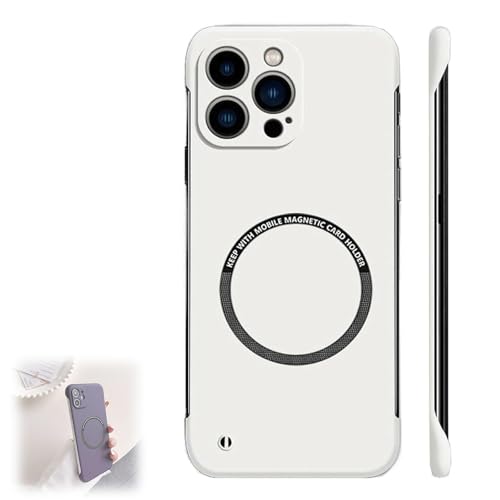 CupitiDU Ultradünne, rahmenlose Polycarbonat-Schutzhülle für iPhone, minimalistisch, schlanke Passform, aber schützende, stoßfeste Schutzhülle für iPhone 16/15/14/13/12/11 Promax (Weiß, für iPhone CupitiDU Ultradünne, rahmenlose Polycarbonat-Schutzhülle für iPhone, minimalistisch, schlanke Passform, aber schützende, stoßfeste Schutzhülle für iPhone 16/15/14/13/12/11 Promax (Weiß, für iPhone von CupitiDU