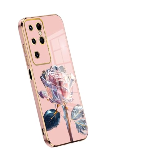 Weiche Schutzhülle für Samsung Galaxy, schlank, stoßfest, transparent, Blumenmuster, TPU-Schutzhülle, für S25, S24, S23 Ultra Plus, Rosa, für S23 Ultra Weiche Schutzhülle für Samsung Galaxy, schlank, stoßfest, transparent, Blumenmuster, TPU-Schutzhülle, für S25, S24, S23 Ultra Plus, Rosa, für S23 Ultra von CupitiDU
